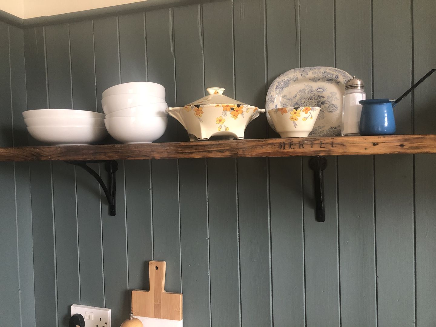 Customer photo review of 8 Inch Ironbridge Cast Iron Shelf Bracket