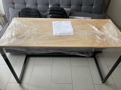 Customer photo review of Escritorio de madera MIMA 120 x 50 Negro