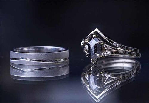 Customer photo review of Man_Chevron Matt finish Band