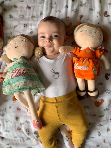 Customer photo review of NEW - Personalized Fox Spring Girl with Gift Bag - Easter Special