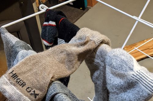 Customer photo review of J.B.Field's Best Hiking Wool Socks - Assorted 3 PK