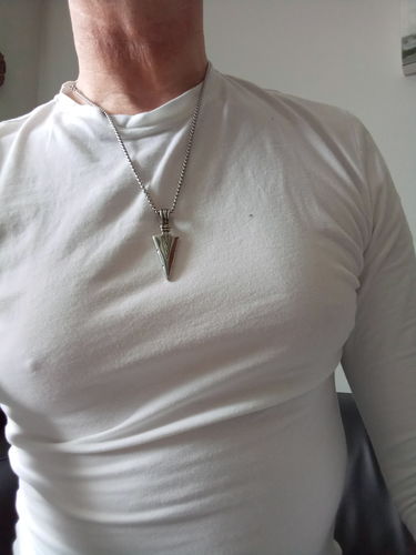 Customer photo review of SPEAR ARROWHEAD NECKLACE
