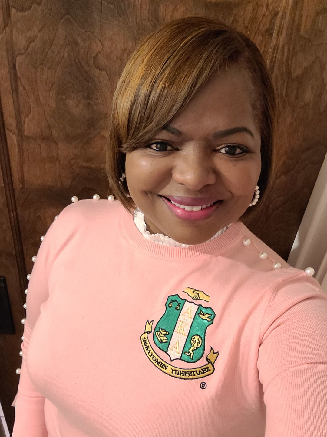 Customer photo review of PEARLfect Sweater - Pink