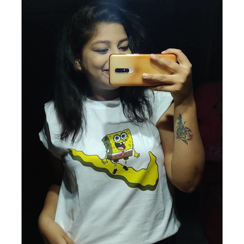 Customer photo review of SpongeBob Tshirt
