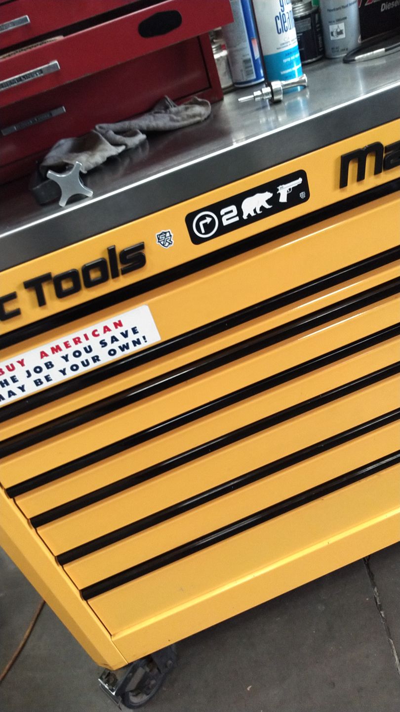 Customer photo review of Right 2 Bear Arms Decal