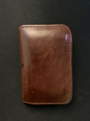 Customer photo review of No.52 | 'Buck Brown' Vertical Leather Wallet
