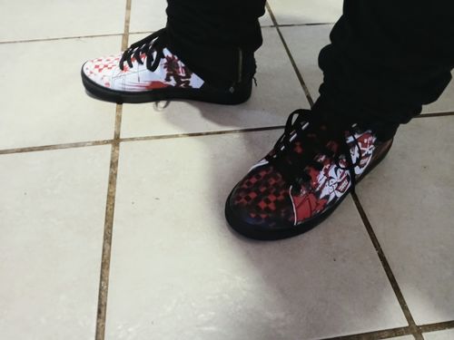 Customer photo review of Juice Wrld High Top Leather Sneaker