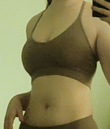 Customer photo review of Everyday Versatile Seamless Bralette w/removable padding