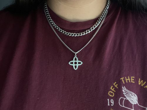 Customer photo review of f+s “cosmic” pendant & necklace