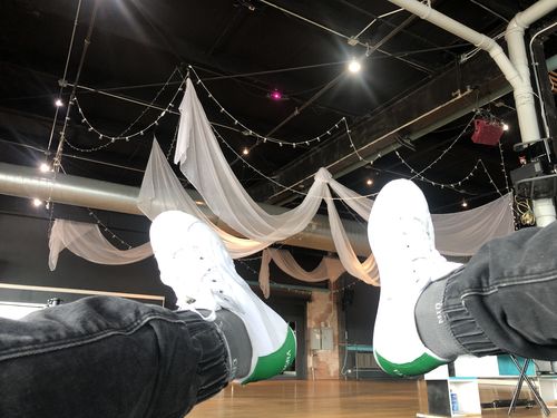 Customer photo review of Unisex High Top Sneakers - White & Green