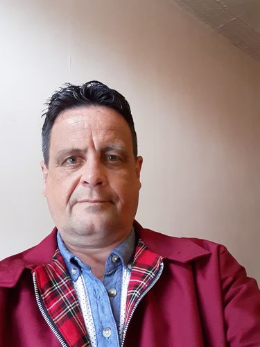 Customer photo review of Mens Classic Harrington Jacket - Burgundy