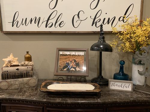 Customer photo review of Wooden Dough Bowl Three Wick Candle