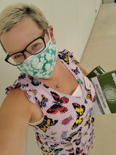 Customer photo review of SET OF 3 LAGOON SWEETHEART FACE MASKS