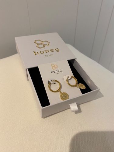 Customer photo review of Capri Hoop Earrings