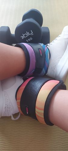 Customer photo review of Tobilleras con Peso Psicodelic Ankle Weight
