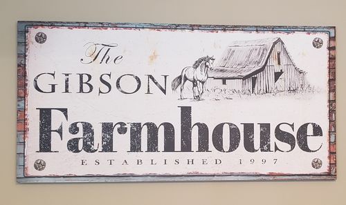 Customer photo review of Rustic Farmhouse Sign