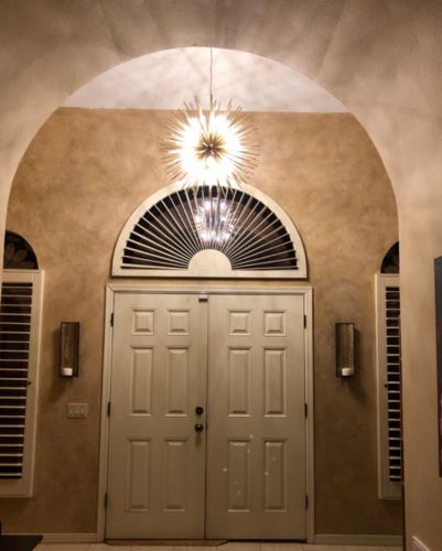 Customer photo review of Modern Gold Sputnik Chandelier for Kitchen Island