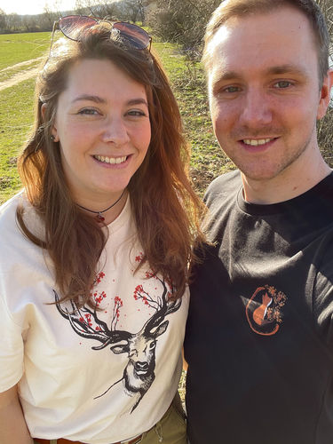 Customer photo review of KLEINER HERBSTFUCHS  - Herren Premium Organic Shirt