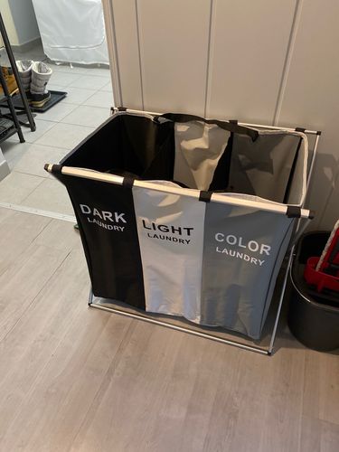 Customer photo review of Laundry Basket Organiser