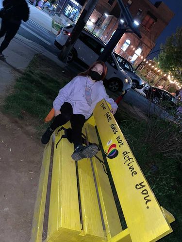 Customer photo review of It's OK To Ask For Help (100% of net profits to National Suicide Prevention Lifeline) -- Hoodie