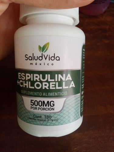 Customer photo review of Alga Espirulina y Chlorella 500mg