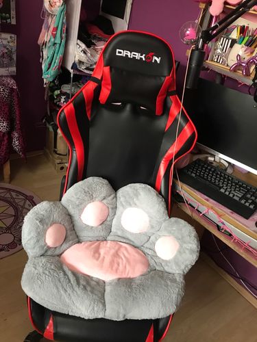 Customer photo review of Puurrrfect Paw Pillow