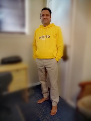 Customer photo review of Flex All Day Joggers - Sandy Brown