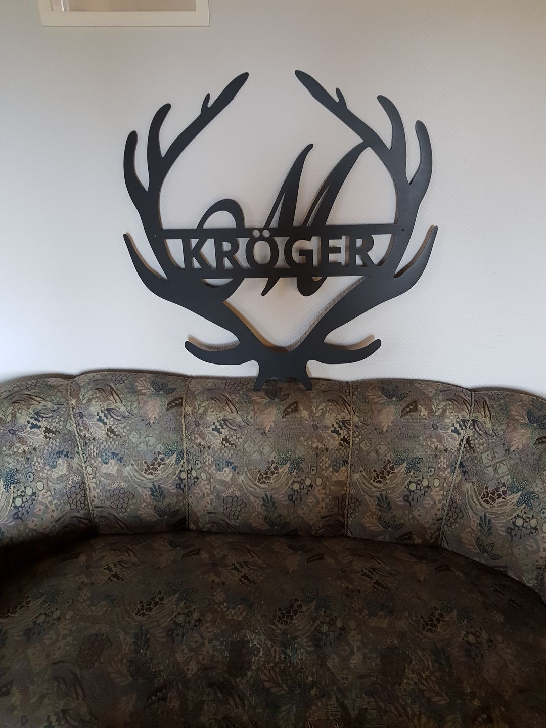 Customer photo review of Monogramm "Hirschgeweih" aus edlem Stahl (personalisierbar)