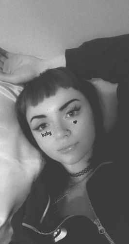 Customer photo review of Black Root Pink Water Wave Medium Lace Front High Heat Resistant Fiber Synthetic Hair Wigs [ILS5716]