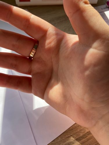 Customer photo review of Gold Style Alloy Layering  Ring