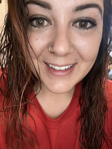 Customer photo review of Unicoeye Ocre Prescription Contact Lenses