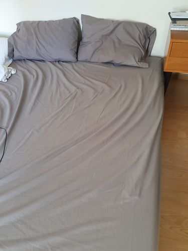 Customer photo review of Juego de Sábanas Básica Algodón Percal 200 -Tamaño y color a elegir