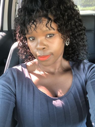 Customer photo review of Brandy Water Wave Fringe 10"