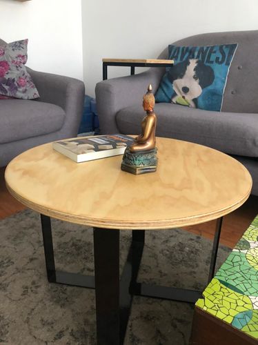 Customer photo review of Mesa de centro Redonda MIMA negro