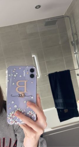 Customer photo review of Personalised Petals iPhone Case