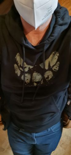 Customer photo review of NATURE SMILE GREEN  - Unisex Organic Hoodie