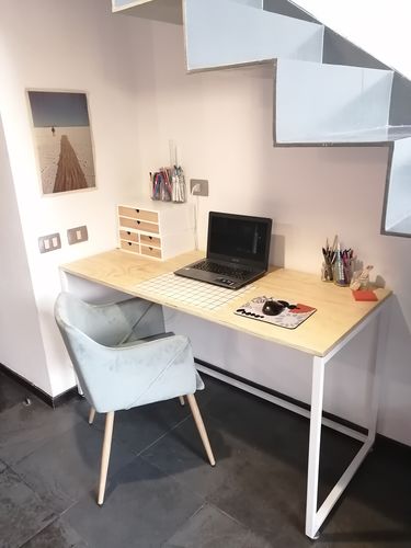Customer photo review of NUEVO !! Escritorio de madera MIMA 140 x 60 Blanco