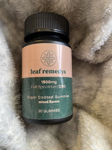 Customer photo review of 1500mg CBD Gummies mixed flavors