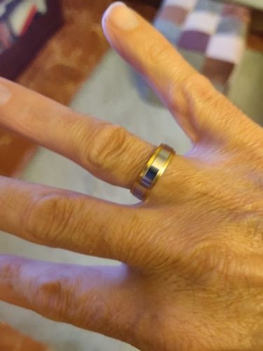Customer photo review of Gold Style Alloy Layering  Ring