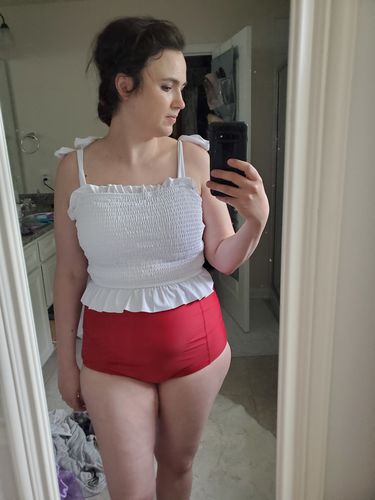 Customer photo review of Bayside Top | White