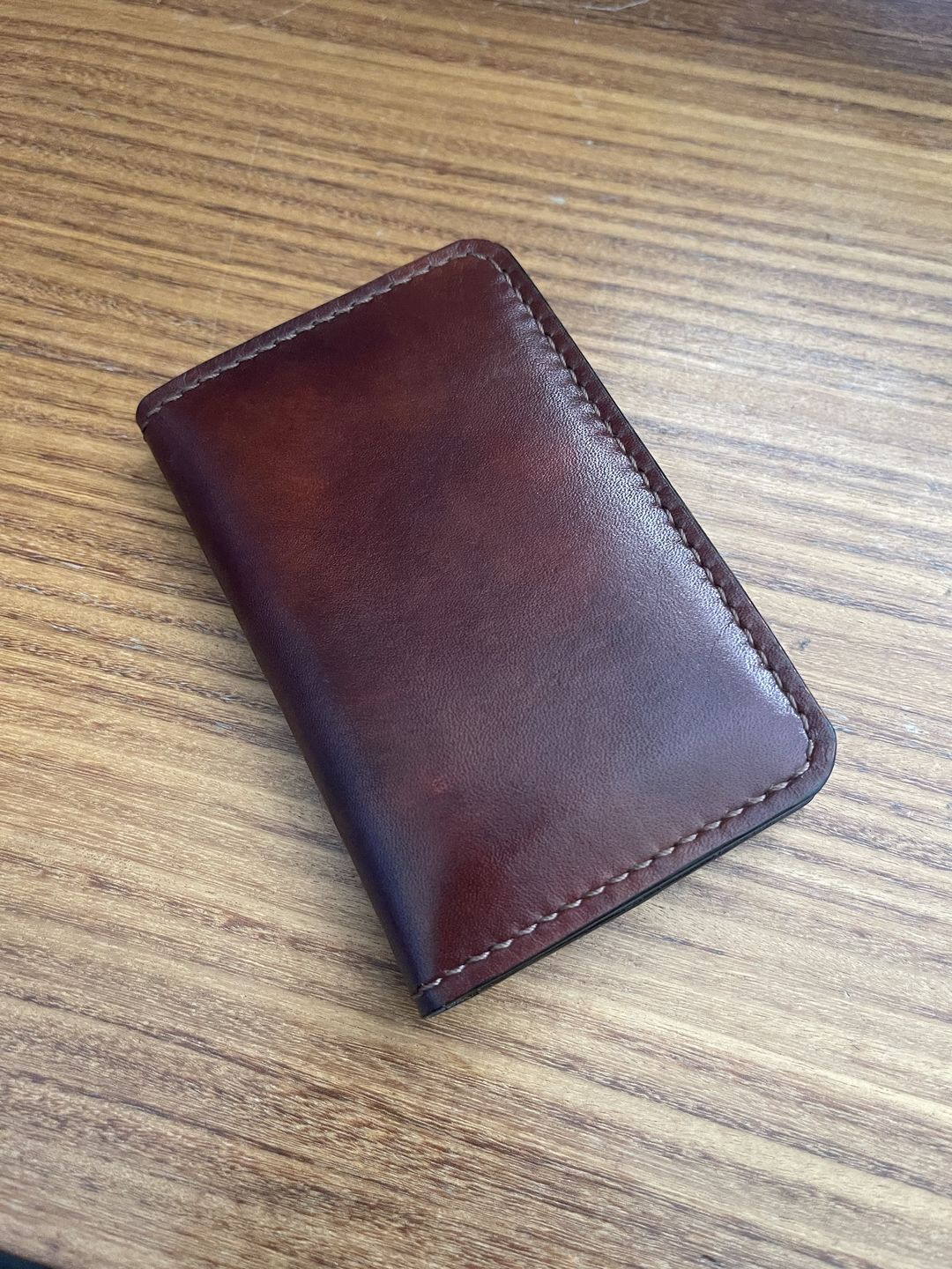 Customer photo review of No.52 | Leather Vertical Wallet (Digital Pattern)