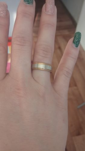 Customer photo review of Gold Style Alloy Layering  Ring