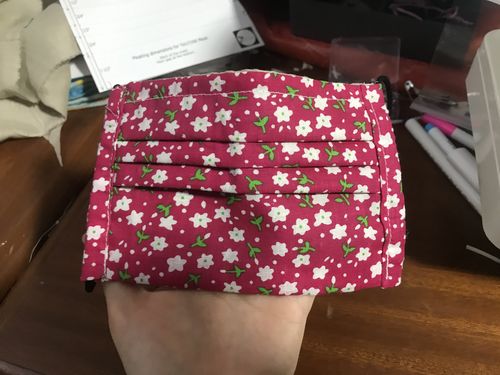 Customer photo review of SSOL Duo-Tone Pleated Mask Pattern (FREE!)