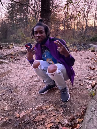 Customer photo review of Solid One Stripe Track Jacket Purple - Black (100-502)
