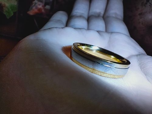 Customer photo review of Gold Style Alloy Layering  Ring