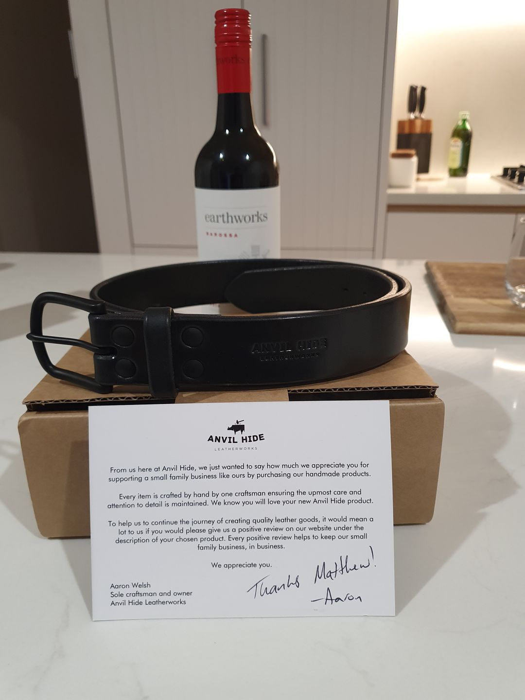Customer photo review of The "Lights out" belt