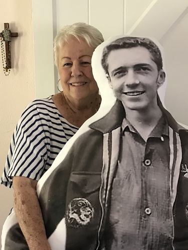 Customer photo review of Create A Custom Human Size Pillow