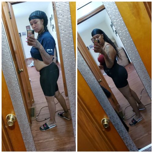 Customer photo review of Booty Boosting Body Suit - Side Zipper