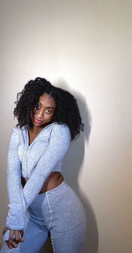 Briana W. review of Matte Frame Sweat Pants In Grey image 1 out of 1