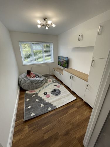 Customer photo review of XXL Adults Children's Faux Fur Bean Bag With Beans Included